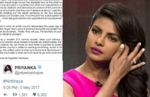 Priyanka Chopra Pens An Emotional Note On Nirbhaya Gang Rape Verdict!