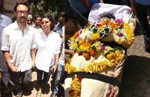 Just In Photos: Reema Lagoo's Body Brought Home, Aamir Khan, Rishi Kapoor And Others Reach!