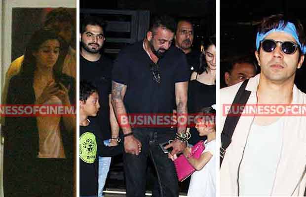 Spotted: Bollywood Stars Alia Bhatt, Sidharth Malhotra, Varun Dhawan, Sanjay Dutt