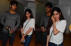 Photos: Jhanvi Kapoor And Ishaan Khattar Snapped Together At Baby Driver Movie Screening