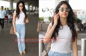 Snapped: Sridevi's Daughter Jhanvi Kapoor's Airport Look Is Worth Stealing!