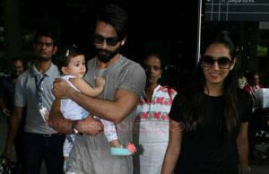 Just In: You Just Can't Ignore These Adorable Photos Of Misha At Airport With Parents Shahid Kapoor-Mira Rajput!