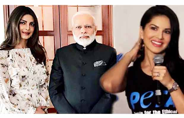 Watch Video: Sunny Leone’s GREAT REACTION To Priyanka Chopra Wearing A Short Dress In Front Of Modi