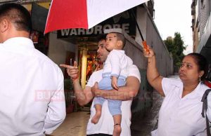 Photos: Tusshar Kapoor Snapped With Son Laksshya At His School