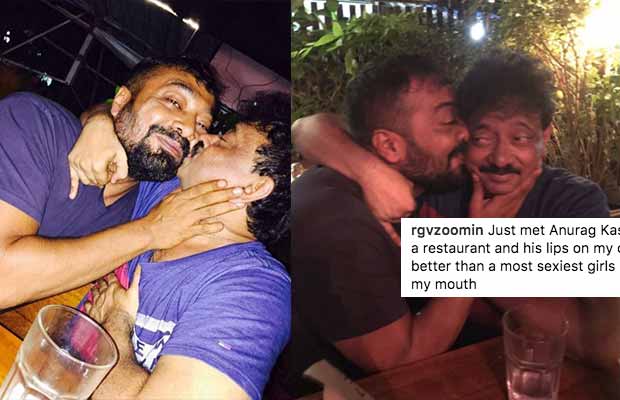 PHOTOS: Ram Gopal Varma And Anurag Kashyap Caught Kissing Each Other In Public