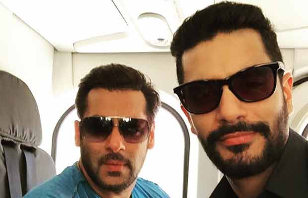 Angad Bedi Takes Fitness Tips From Salman Khan