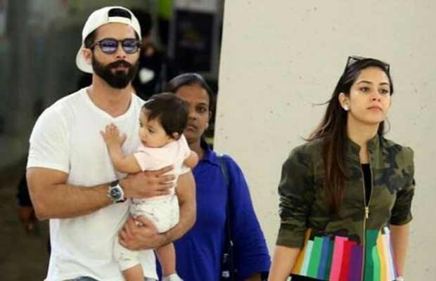 Shahid Kapoor New York with daughter Misha and wife Mira