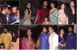 Salman Khan With Sanjay Dutt, Shah Rukh, Aamir, Aishwarya Rai Bachchan And Others At Ambani's Ganesh Chaturthi Celebrations!