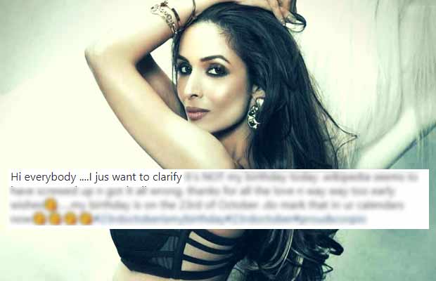 OOPS! Malaika Arora Receives Birthday Wishes On The Wrong Day, Actress Reacts