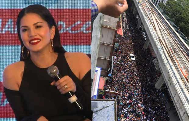 Photos: Sunny Leone Gets Mobbed By Thousands Of Her Fans, Here’s How She Reacts!