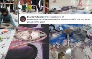 Padmavati Rangoli That Artist Took 48 Hrs To Make DESTROYED, Deepika Padukone Lashes Out!