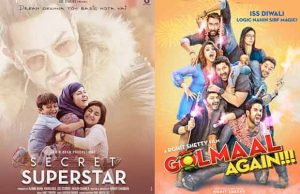 Box Office: Golmaal Again And Secret Superstar First Week Business!