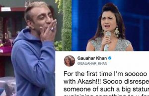 Bigg Boss 11: Gauahar Khan Is Angry At Akash Dadlani Over His Rude Behaviour With Salman Khan