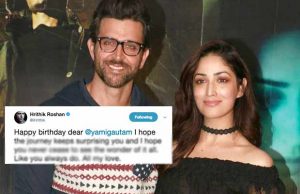 Hrithik Roshan's Special Wish For Yami Gautam On Her Birthday