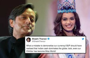 Shashi Tharoor Slammed For His 'Chhillar' Tweet On Miss World Manushi Chhillar