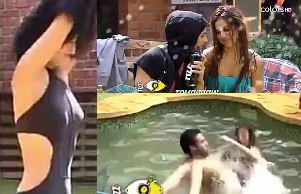 Bigg Boss 11: Bikini Clad Benafsha, Hina Khan And Bandgi Kalra Take A Dip In Pool- Watch Video