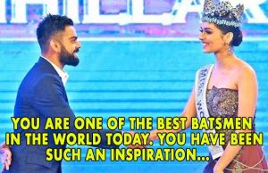 Watch: Miss World 2017 Manushi Chhillar Asks Cricketer Virat Kohli A Question, His Reply Won Our Hearts!