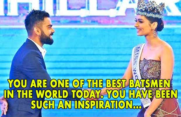 Watch: Miss World 2017 Manushi Chhillar Asks Cricketer Virat Kohli A Question, His Reply Won Our Hearts!