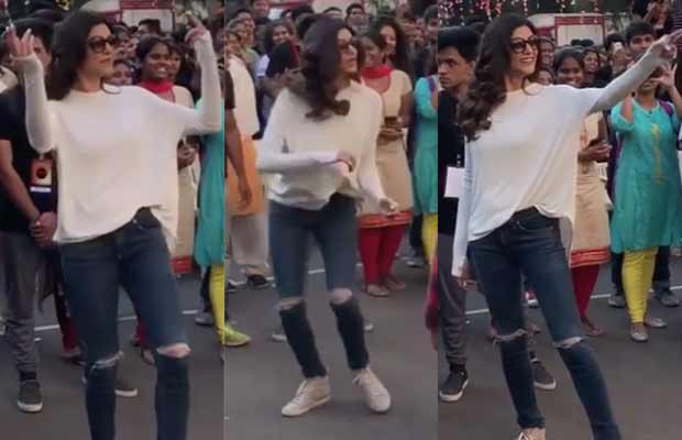 Watch: Sushmita Sen’s Video Dancing With College Students Is Going Viral!