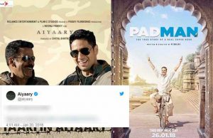 Team Aiyaary's Witty Tweet On Clash With Akshay Kumar's Padman