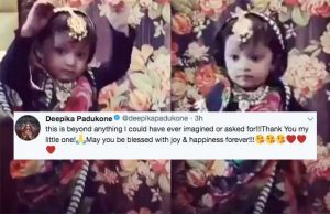OMG! A Youngest Fan Recreates Deepika Padukone's Ghoomar In The Cutest Way