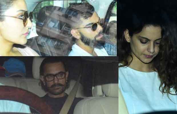 Photos: Virat Kohli-Anushka Sharma, Kangana Ranaut, Aamir Khan And Others Visit Sridevi’s Residence!