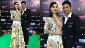 Bhushan Kumar And Divya Khosla Kumar Made A Grand Entry At IIFA 2018 Green Carpet