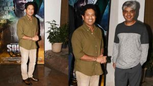 Cricketer Sachin Tendulkar Attends Screening Of Hockey Legend's Biopic Soorma!