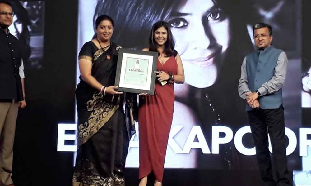 Ekta Kapoor Honored At Outlook Speakout Awards!