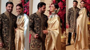 Watch Video: Ranveer Singh - Deepika Padukone Look Royal At Their Bangalore Wedding Reception At Leela Palace