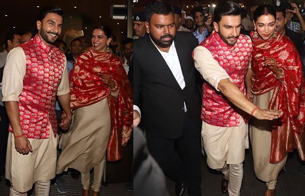 Watch Video: Ranveer Singh Arrives With Wife Deepika Padukone, Protects Her From Crowd Like A Gentleman