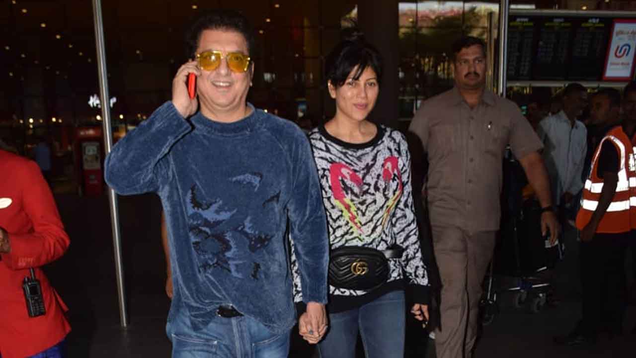 Sajid Nadiadwala And Wardha Nadiadwala Return From Their Late Anniversary Celebration!