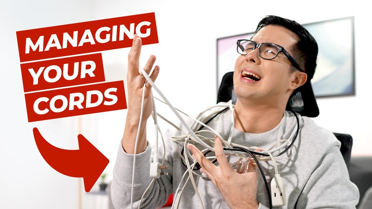 How to organize your cords | #NextUpgrade