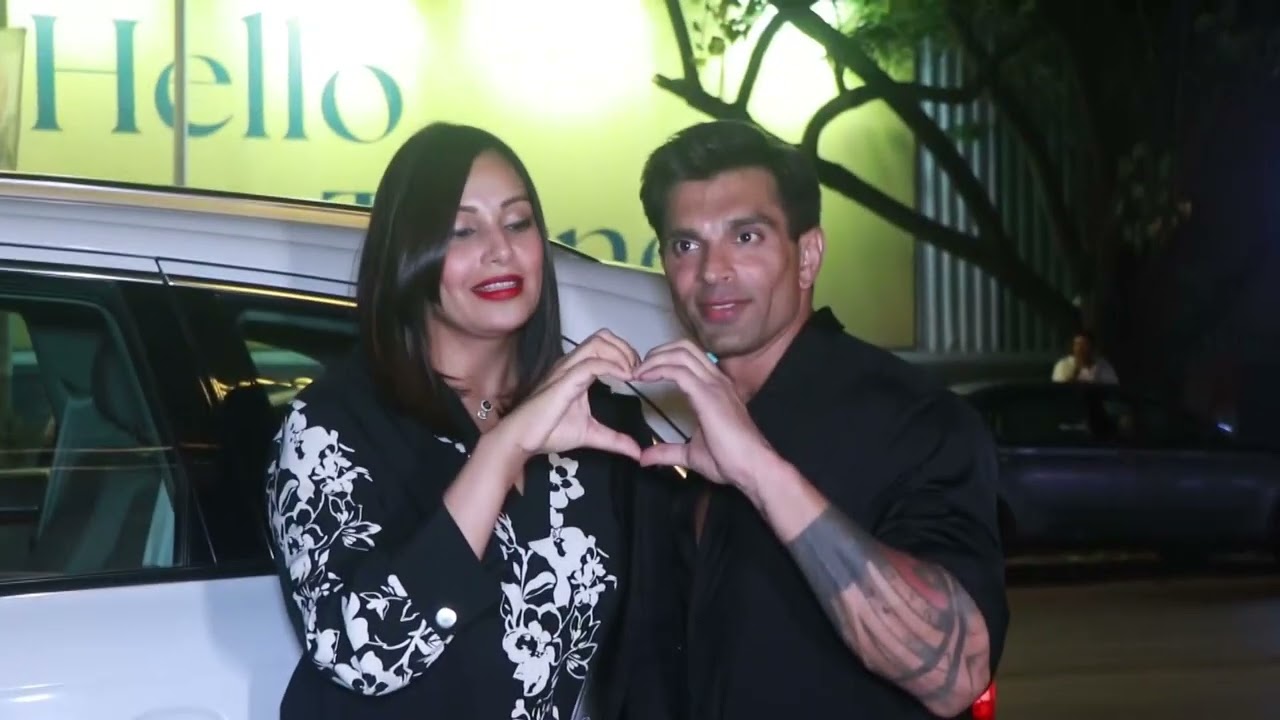 Videos : Bipasha Basu Singh Grover With Husband Karan Singh Grover Spotted At Akina Restaurant In Bandra