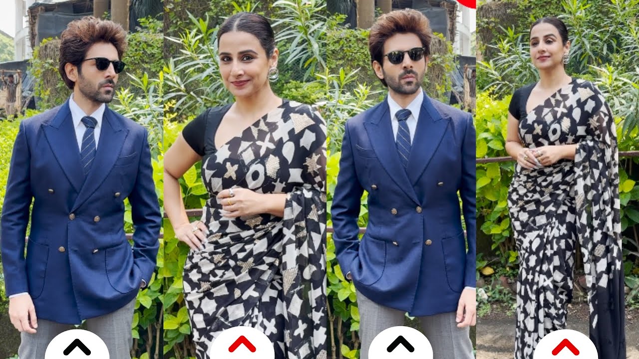 Videos : Kartik Aaryan & Vidya Balan: Epic Duo at Bhool Bhulaiyaa 3 Promotions #bollywood